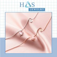 [Mã FADIRECT20 giảm 20K đơn 99K] Lắc chân nữ H.A.S hồ ly đá hồng và đồng tiền - Vòng chân kim tiền thời trang